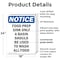 Signmission Food Prep Sink Only A Basin Should, 18 in W x Rectangle, Plastic OS-2PACK-NS-P-1824-V-12834 - alternate 4